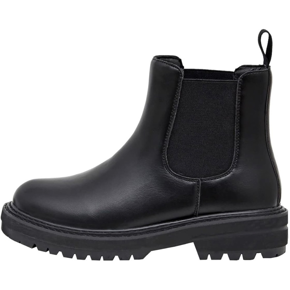 Dunes chase chelsea pull on black boots